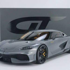 1/18 GT Spirit Koenigsegg Gemera (Nardo Gray with Yellow and Black Interior) Resin Live Car Model Karson Limited