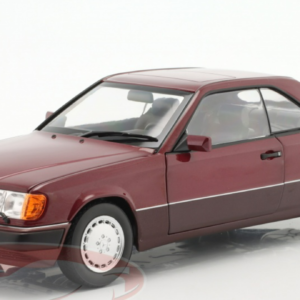 1/18 Dealer Edition 1988-1992 Mercedes-Benz 300 CE-24 Coupe (C124) (Almandine Red) Live Car Model Karson Diecast