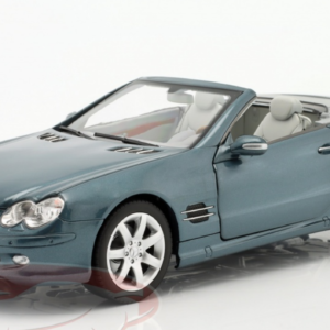 1/18 Dealer Edition 2001-2006 Mercedes-Benz AMG SL 500 SL500 (R230) (Topaz Blue) Live Car Model Karson Diecast