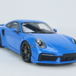 1/18 Minichamps Porsche 911 992 Turbo S (Shark Blue) 911 Turbo SportDesign Live Car Model Karson Diecast Limited 300 Pieces