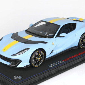 1/18 BBR 2021 Ferrari 812 Competizione (La Plata Blue) Resin Live Car Model Karson Limited 48 Pieces