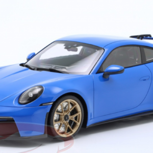 1/18 Minichamps 2021 Porsche 911 (992) GT3 (Shark Blue with Golden Wheels) Live Car Model Karson Limited 204 Pieces