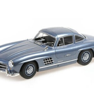 1/18 Minichamps 1955 Mercedes-Benz 300 SL W198 (Light Blue Metallic) Live Car Model Karson Limited Edition to 450 pieces