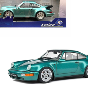 1/18 Solido 1991 Porsche 911 (964) Turbo (Wimbledon Green Metallic) Live Car Model Karson Diecast