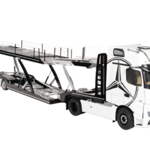1/18 NZG Mercedes-Benz Actros GigaSpace 4x2 (White with Star) Truck Header with Lohr Car Transporter Diecast Model Live Car Model Karson