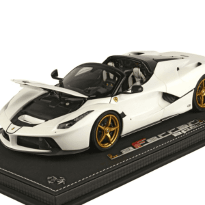1/18 BBR Ferrari LaFerrari Aperta (White with Gold Wheels) Juventina Tailor Made Resin Live Car Model Karson Limited 74 Pieces