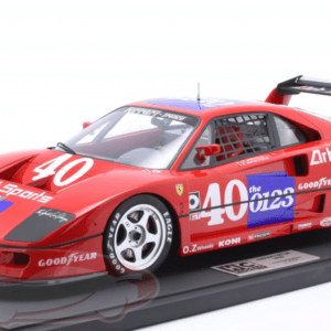 1/8 HC Models 1990 Ferrari F40 LM #40 9th Lime Rock IMSA 0123 Art Sports Jean-Pierre Jabouille, Eric van de Poele Live Car Model Karson