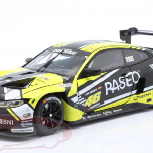 1/18 Minichamps 2023 BMW M4 GT3 #46 3rd 24h Dubai Team WRT Valentino Rossi, Sean Gelael, Max Hesse, Maxime Martin, Timothy Whale Live Car Model Karson