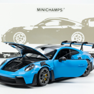 1/18 Minichamps 2024 Porsche 911 (992) GT3 RS Weissach Package (Blue with Dark Silver Wheels) Live Car Model Karson Diecast