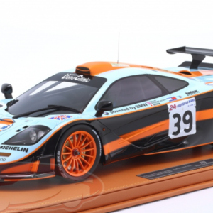 1/12 TopMarques 1997 McLaren F1 GTR Longtail #39 24h LeMans Gulf Team Davidoff McLaren Ray Bellm, Andrew Gilbert-Scott, Masanori Sekiya Resin Live Car Model Karson