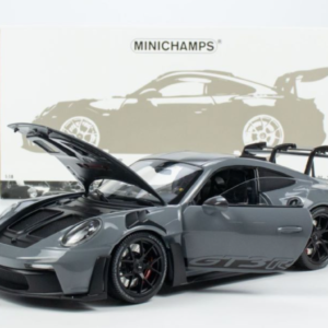 1/18 Minichamps 2024 Porsche 911 (992) GT3 RS Weissach Package (Arctic Grey) Live Car Model Karson Diecast