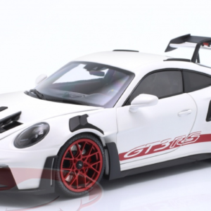 1/18 Minichamps 2022 Porsche 911 (992) GT3 RS (White with Red Wheels) Live Car Model Karson Diecast