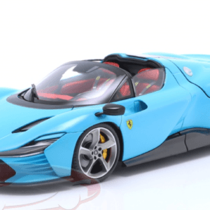 1/18 BBurago Signature 2022 Ferrari Daytona SP3 Closed Top (Blue) Live Car Model Karson Diecast