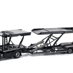 1/64 Unique Model & Tiny Mercedes-Benz Actros Double Level Transporter (Black) Live Car Model Karson Diecast