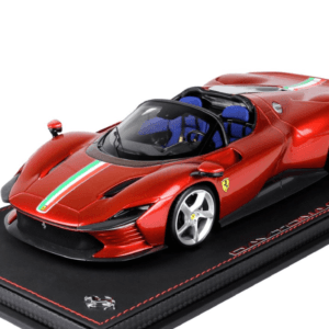 1/18 BBR Ferrari Daytona SP3 Icona Series (Metallic Magma Red) with Italian Stripe Resin Live Car Model Karson Limited 21 Pieces