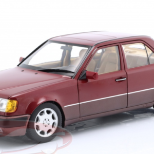 1/18 Dealer Edition 1991-1993 Mercedes-Benz 500 E (W124) (Almandine Red) Live Car Model Karson Diecast
