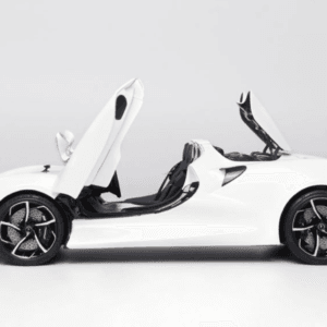 1/18 LCD McLaren Elva (Pearl White with Blue Interior) Live Car Model Karson Diecast