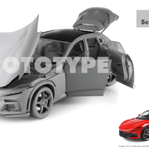1/18 BBR Ferrari Purosangue with Black Roof (Rosso Corsa Red) Live Car Model Karson Diecast