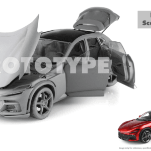 1/18 BBR Ferrari Purosangue with Black Roof (Magma Red) Live Car Model Karson Diecast with Luxury Package