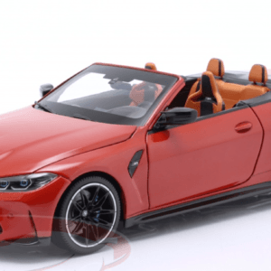 1/18 Minichamps 2021 BMW M4 Cabriolet (G83) (Red Metallic) Diecast Full Open Model Live Car Model Karson