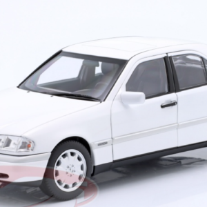 1/18 Dealer Edition 1993-1996 Mercedes-Benz C200 (W202) (Polar White) Live Car Model Karson Diecast