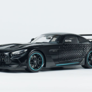 1/18 Minichamps 2021 Mercedes-Benz AMG GT Black Series (Black with Mercedes Stars) Live Car Model Karson Diecast