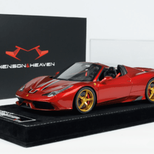 1/18 HH Model Ferrari 458 Speciale Aperta (Rosso Fuoco Red) Live Car Model Karson Limited 30 Pieces