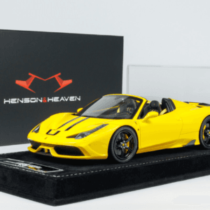 1/18 HH Model Ferrari 458 Speciale Aperta (Giallo Tristrato Yellow) Live Car Model Karson Limited 30 Pieces