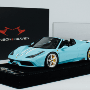 1/18 HH Model Ferrari 458 Speciale Aperta (Tiffany Blue) Live Car Model Karson Limited 30 Pieces