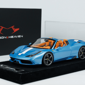 1/18 HH Model Ferrari 458 Speciale Aperta (Grigio Allou Blue) Live Car Model Karson Limited 30 Pieces