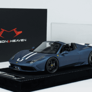 1/18 HH Model Ferrari 458 Speciale Aperta (Matte Abu Dhabi Blue) Live Car Model Karson Limited 30 Pieces