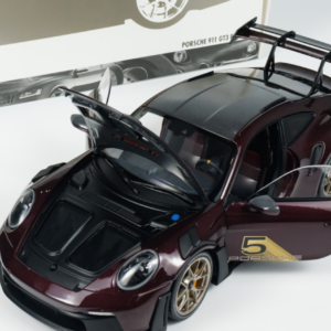 1/18 Minichamps 2022 Porsche 911 (992) GT3 RS (Purple with Gold Wheels) Live Car Model Karson Diecast
