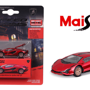 1/64 Maisto Speed Icons Lamborghini Sian FKP 37 (Red) Live Car Model Karson Diecast