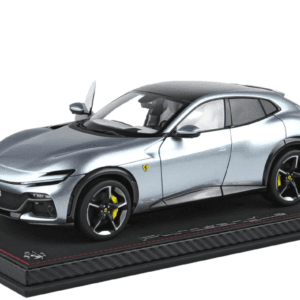 1/18 BBR Ferrari Purosangue with Panoramic Roof (Titanium Grey) Live Car Model Karson Diecast with Luxury Package