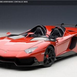 1/18 AUTOart LAMBORGHINI AVENTADOR J METALLIC RED DIECAST CAR MODEL 74673 Live Car Model Karson