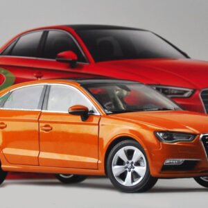 1/18 Dealer Edition AUDI A3 Sedan (Orange) DIECAST CAR MODEL Live Car Model Karson