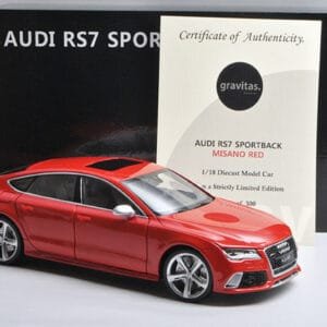 1/18 MINICRAFT Audi RS7 Sportback (Misano Red) Limited 300 Live Car Model Karson