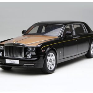 1/18 Kyosho Rolls-Royce Phantom EWB (Black w/ Gold Hood) Live Car Model Karson Diecast