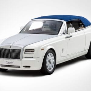 1/12 Kyosho Rolls-Royce Phantom Drophead Coupe (White) w/ Lights Live Car Model Karson Diecast
