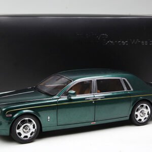 1/18 Kyosho Rolls-Royce Phantom EWB (Green w/ Golden Line) Live Car Model Karson Diecast