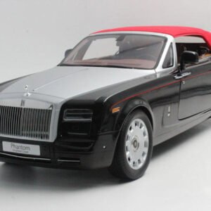 1/12 Kyosho Rolls-Royce Phantom Drophead Coupe (Black) w/ Lights Live Car Model Karson Diecast