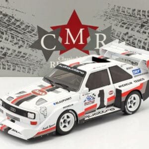 1/18 CMR Audi Sport Quattro S1 E2 #1 Winner Pikes Peak 1987 Walter Röhrl Live Car Model Karson Diecast