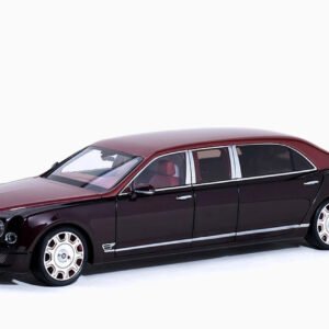 1/18 AR Almost Real Bentley Mulsanne Grand Limousine Light Claret Over Claret (Wine Red) Live Car Model Karson Diecast