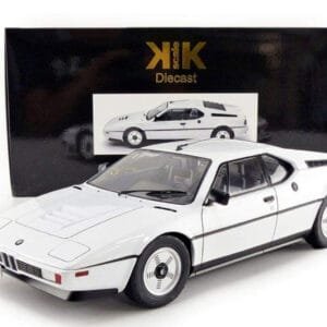 1/12 KK-Scale BMW M1 E26 (White) Live Car Model Karson Diecast
