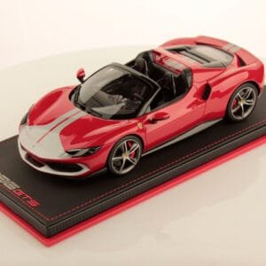 1/18 MR Collection Ferrari 296 GTS Spider Fiorano (Rosso Imola Red Argento Nurburgring Livery with Assetto Fiorano) Resin Live Car Model Karson