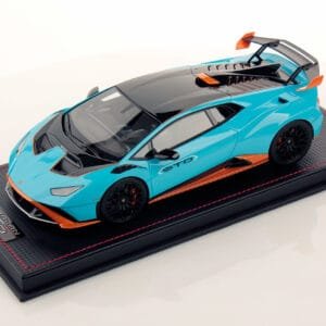 1/18 MR Collection Lamborghini Huracan STO (Blu Laufey) Resin Live Car Model Karson Limited