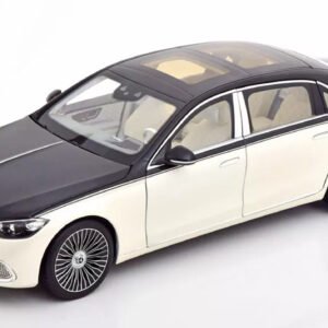 1/18 Dealer Edition Mercedes-Benz Maybach S680 4Matic (Diamond White & Obsidian Black) Live Car Model Karson Diecast