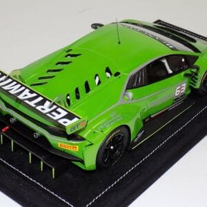 1/18 Looksmart Lamborghini Huracan GT3 #63 (Metallic Green) with Alcantara Base Resin Live Car Model Karson
