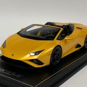 1/18 MR Collection Lamborghini Huracan Evo Spyder (Yellow) Resin Live Car Model Karson