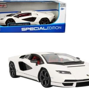 1/18 Maisto 2022 Lamborghini Countach LPI 800-4 (White) Live Car Model Karson Diecast